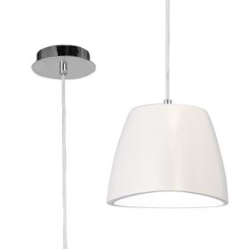 M4823  Triangle Pendant 1 Light Gloss White